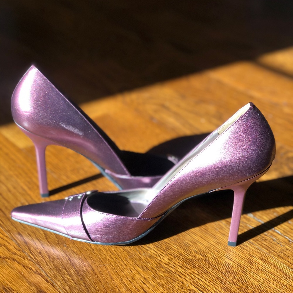 Brand New Patent Leather Purple Pumps